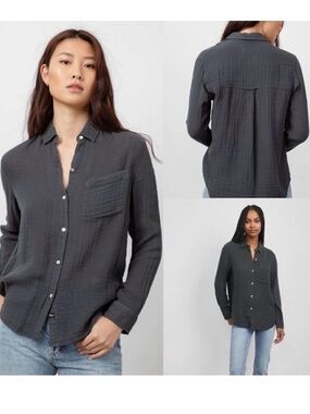 Rails Ellis Cotton Gauze Button Down Shirt